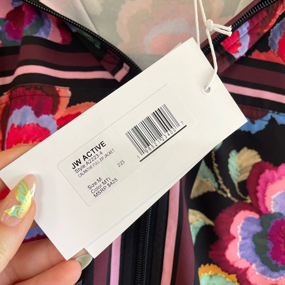 Johnny Was Floral Athletic Jacket - Picture 11 of 12